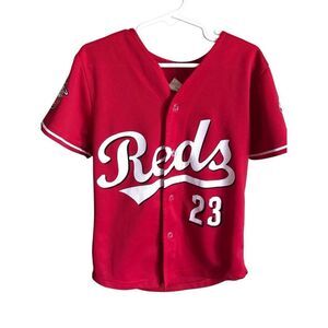 Cincinnati Reds red youth kids Baseball shirt jersey Size XS